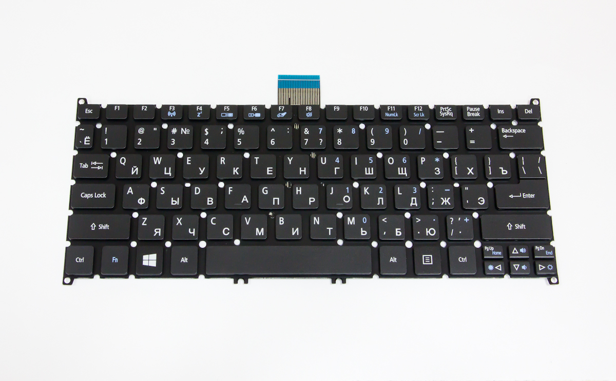 Клавиатура для ноутбука Acer S3 чёрная