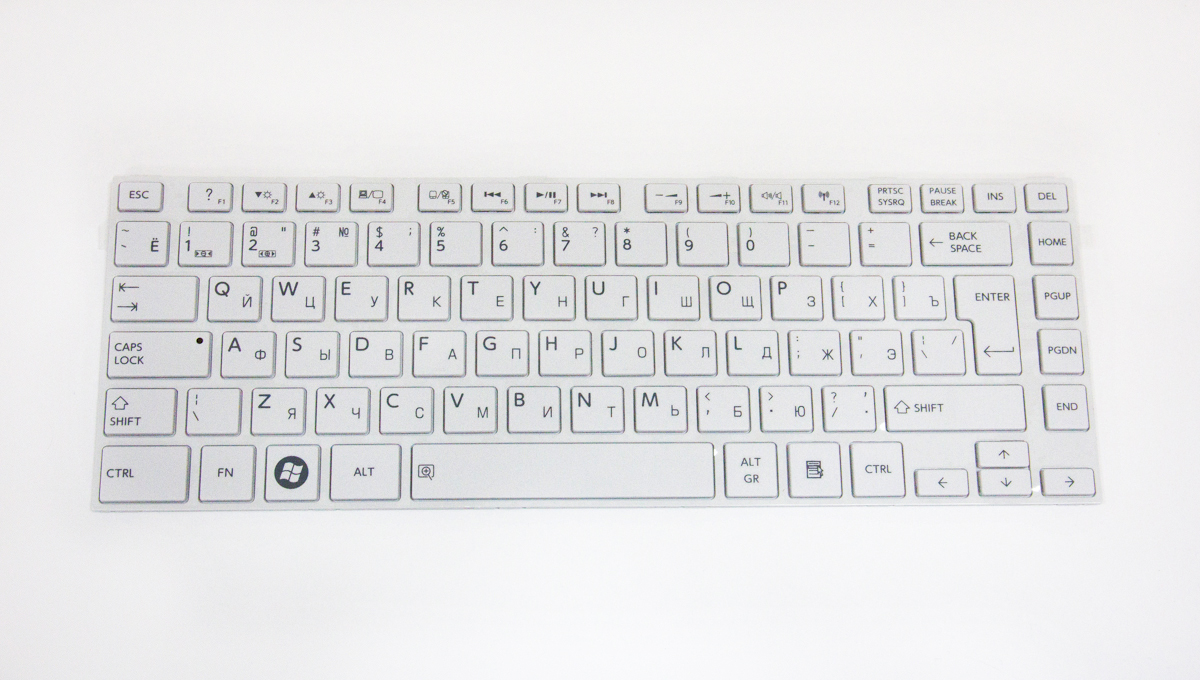 Клавиатура для ноутбука Toshiba L830 белая